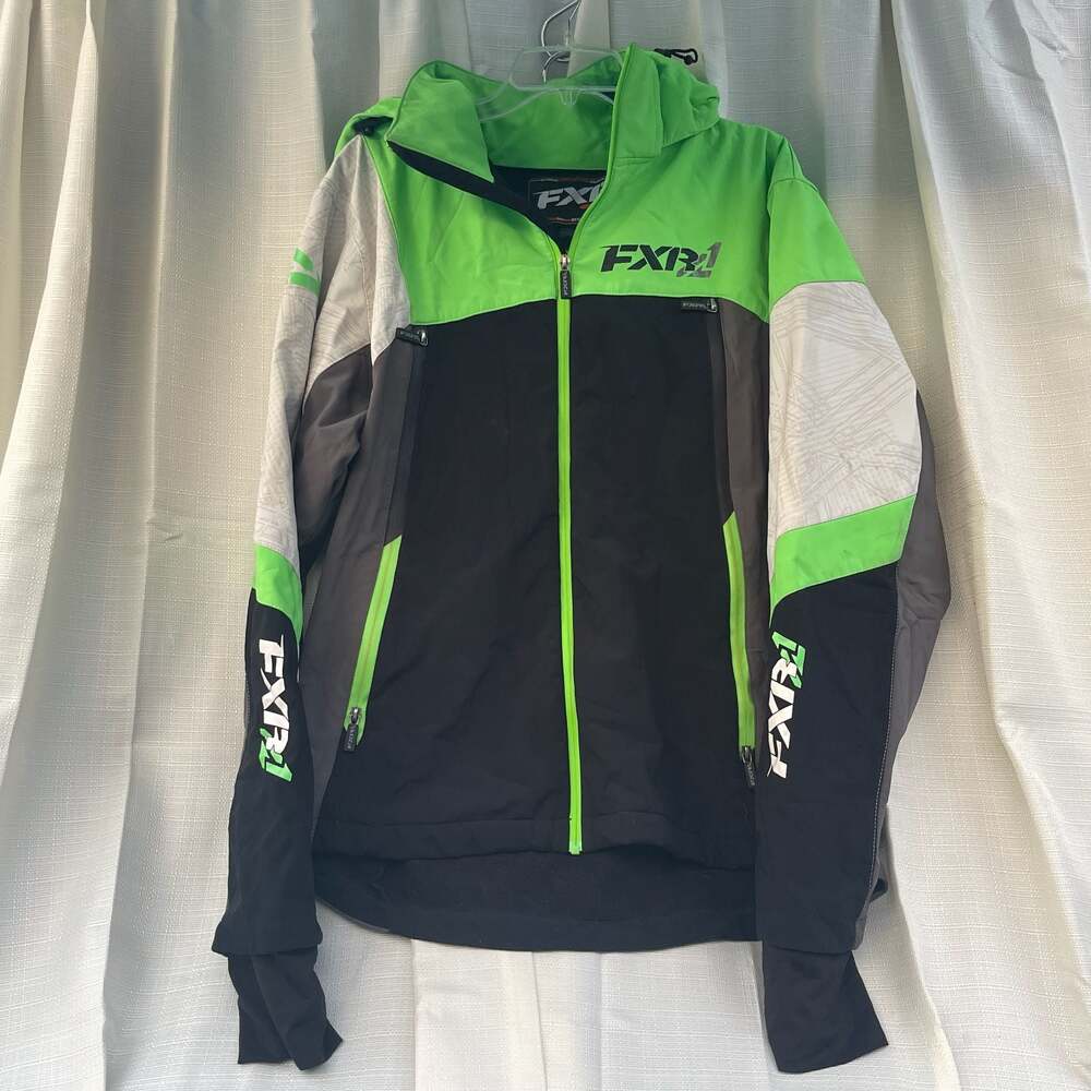 XL FXR Boost FX 2-in-1 Snowmobile Jacket Black/Charcoal/Lime
